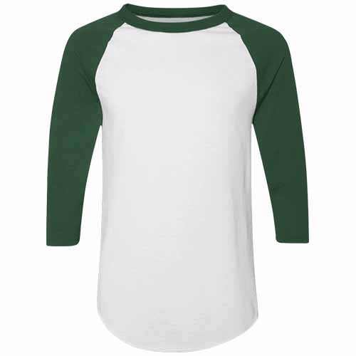 White/Dark Green