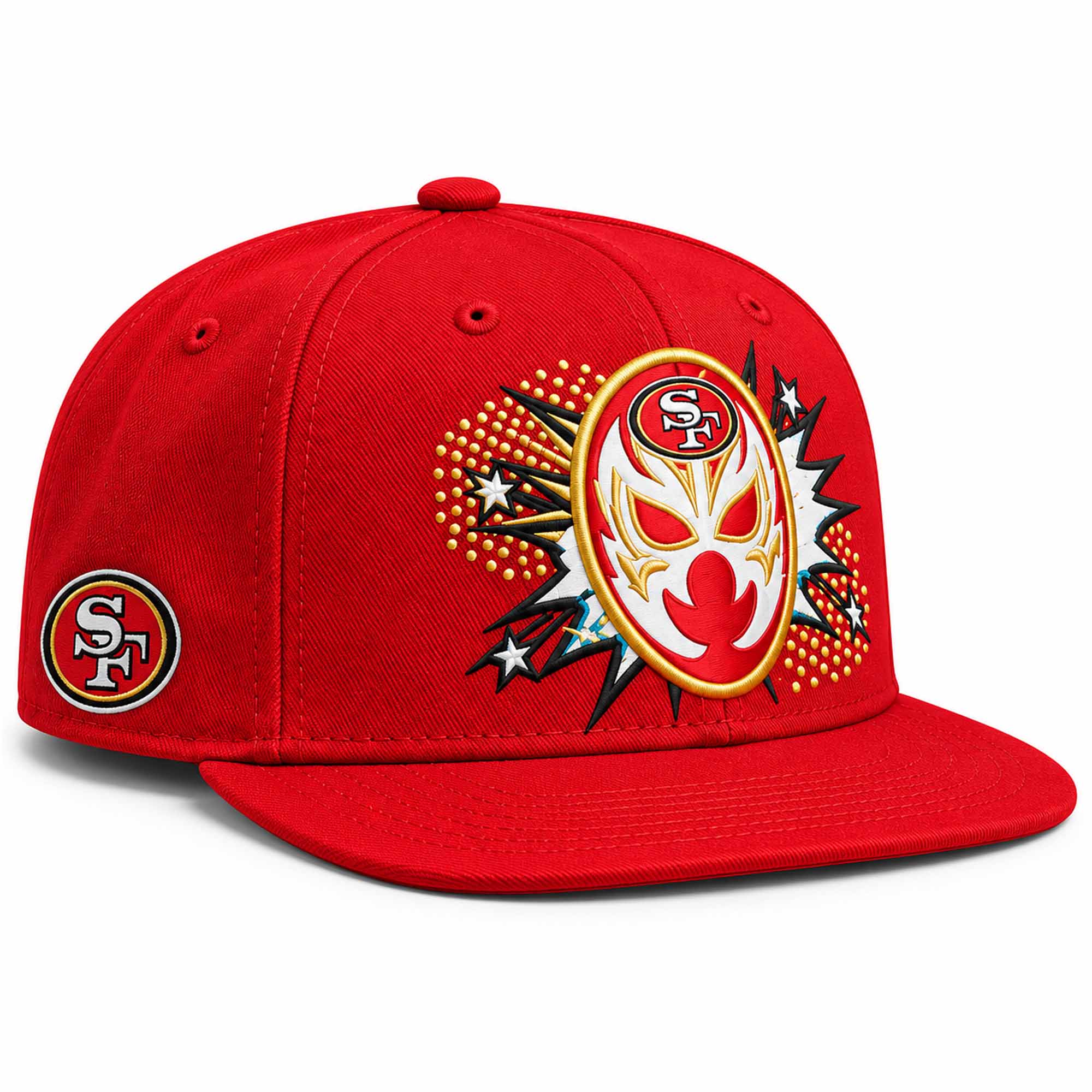 49ers Lucha Libre Mask Hat 1 49ers Lucha Libre Mask Hat