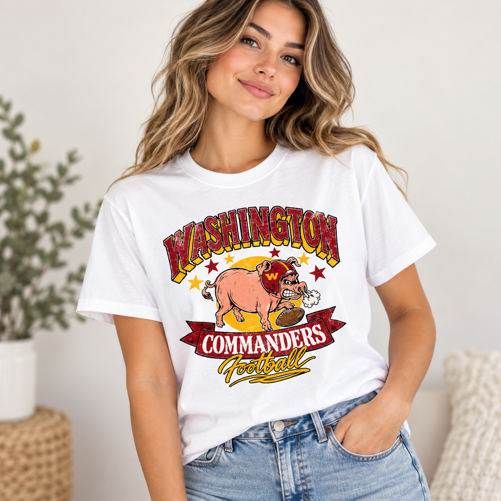 Angry Pig Washington Commanders Shirt 2 Angry Pig Washington Commanders Shirt 1