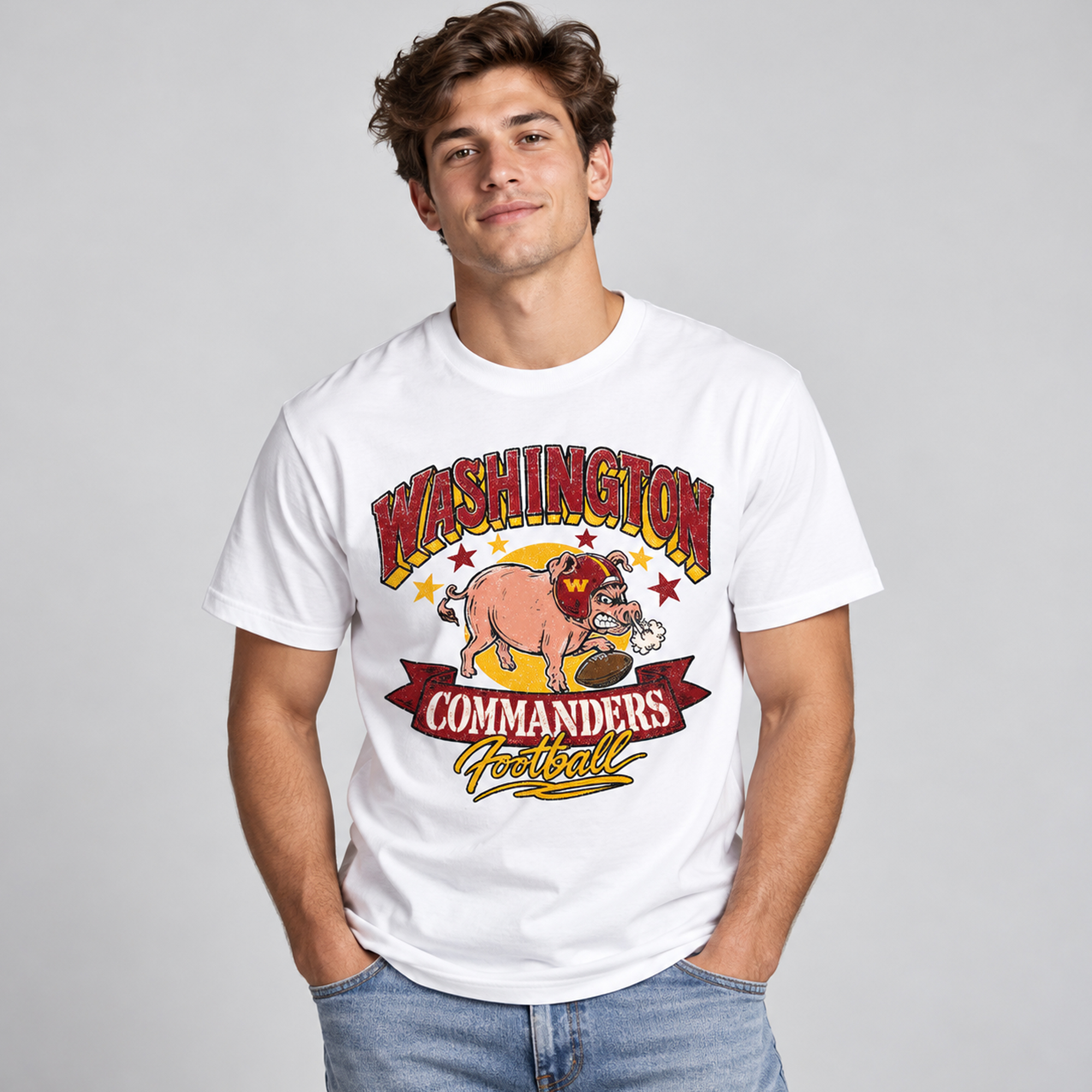 Angry Pig Washington Commanders Shirt 3 Angry Pig Washington Commanders Shirt 2