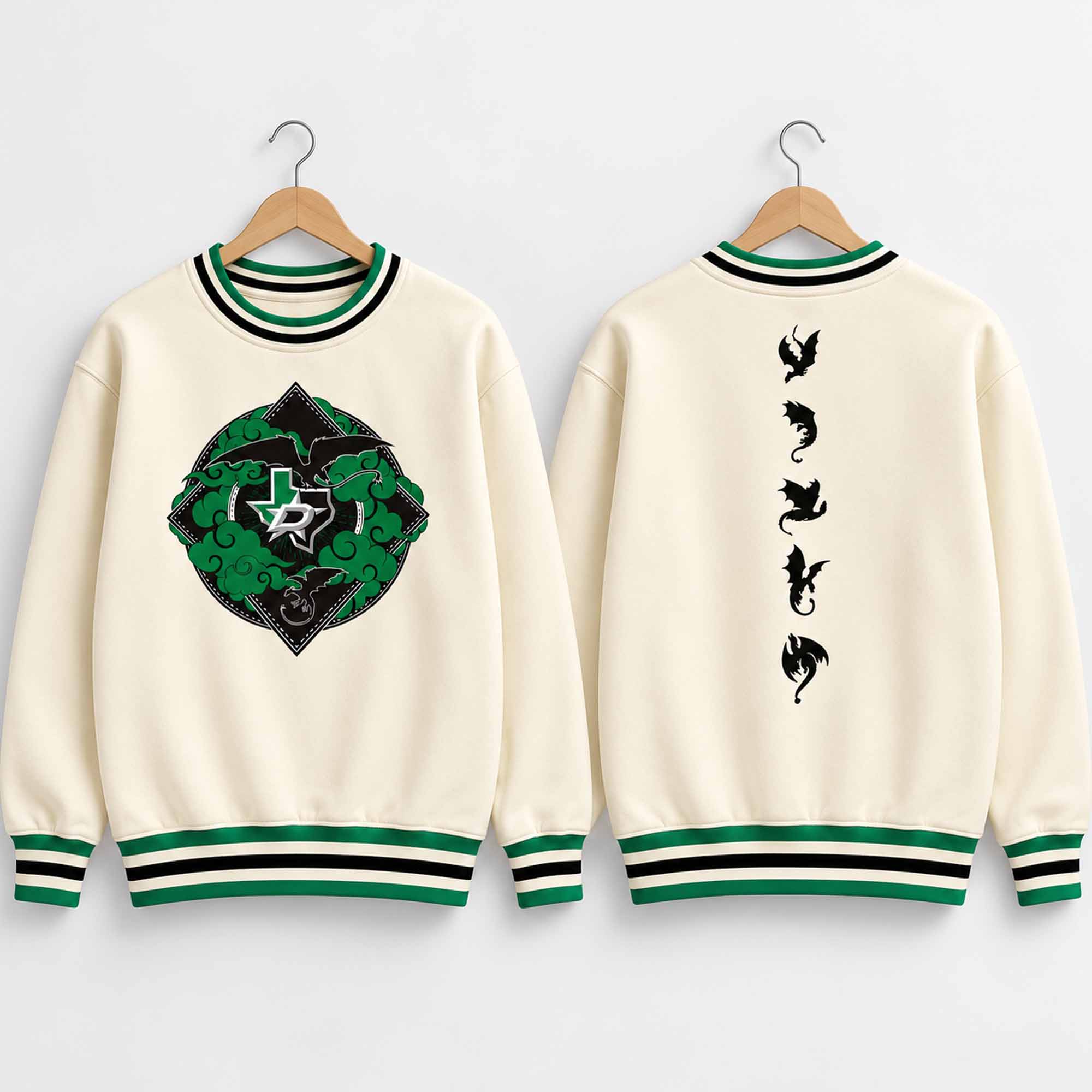 Dallas Stars Iron Flame Sweatshirt 3 Dallas Stars Iron Flame Sweatshirt 2
