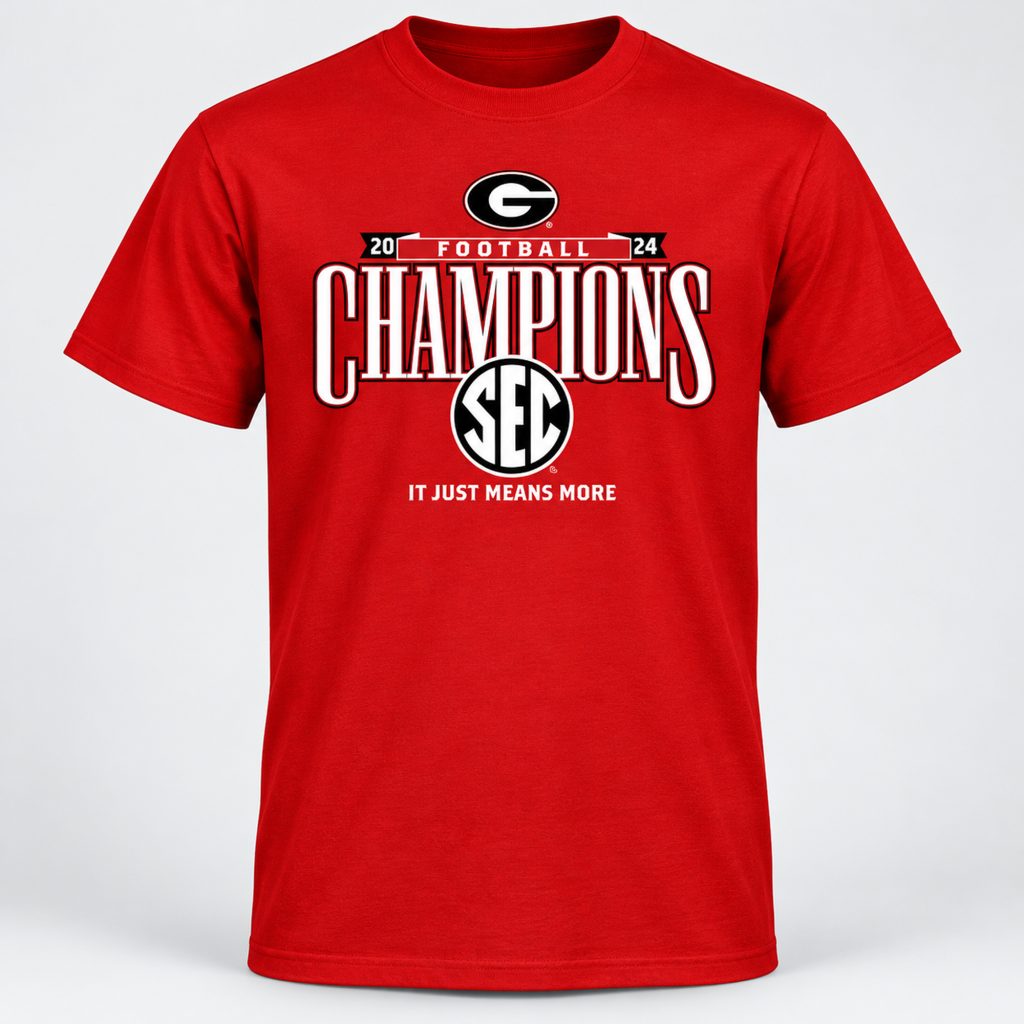 Georgia Bulldogs 2024 SEC Football Champions Shirt