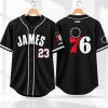 LeBron James Black 76ers Jersey 4 LeBron James Black 76ers Jersey