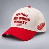 SANA x Detroit Red Wings Hockey Cream Red Hat
