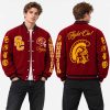 USC Trojans 8 Heisman Trophy Winners Fight On Varsity Jacket 3 USC Trojans 8 Heisman Trophy Winners Fight On Varsity Jacket 1