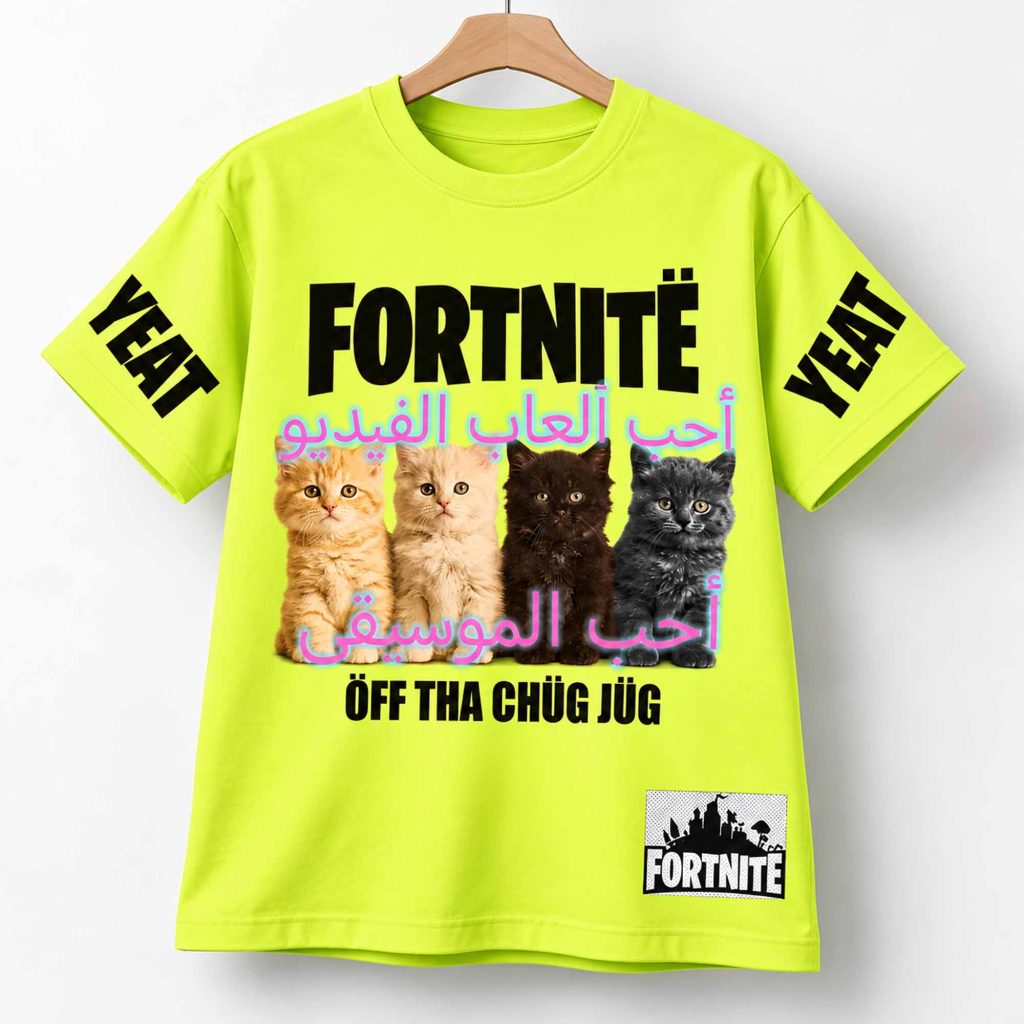 Yeat Fortnite Kittens Off Tha Chug Jug Cat Shirt